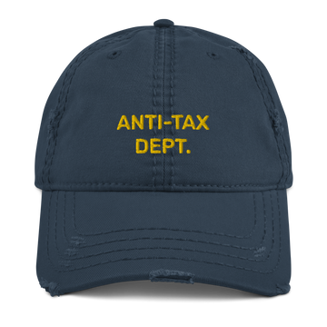 Gorra desgastada ANTI-TAX Amarillo