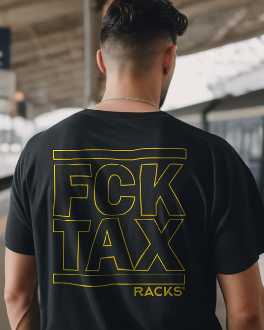 Camiseta FCK TAX Outline yellow stand