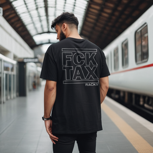 Camiseta FCK TAX Outline white
