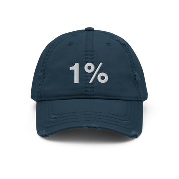 Gorra desgastada 1% Blanco