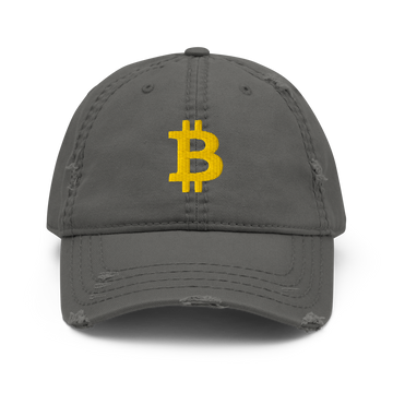 Gorra desgastada Bitcoin