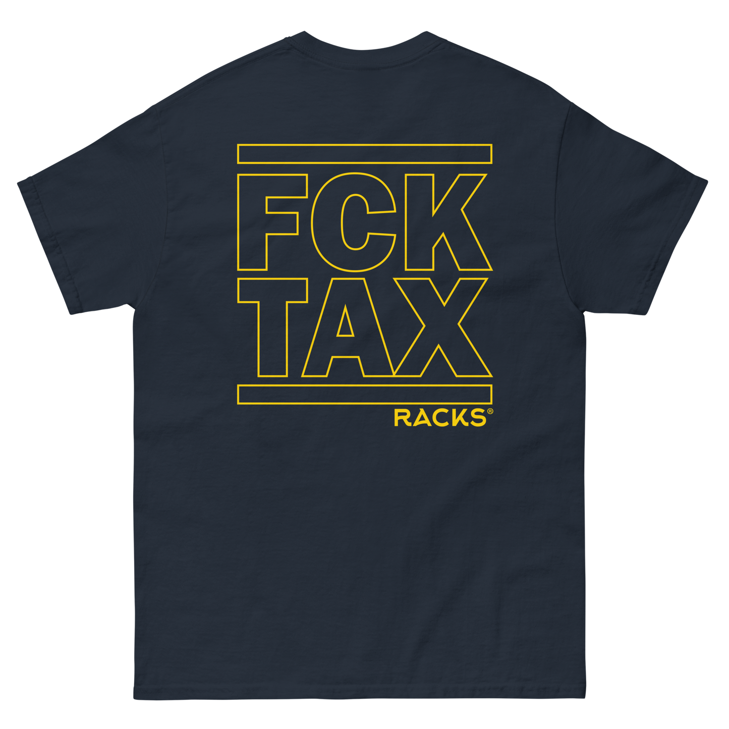 Camiseta FCK TAX Outline yellow