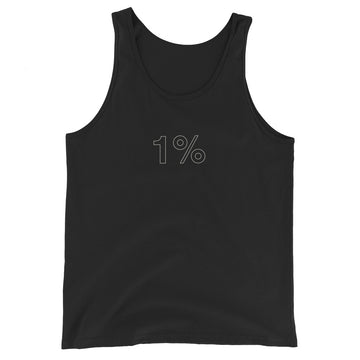 Camiseta de tirantes 1% Outline Blanco